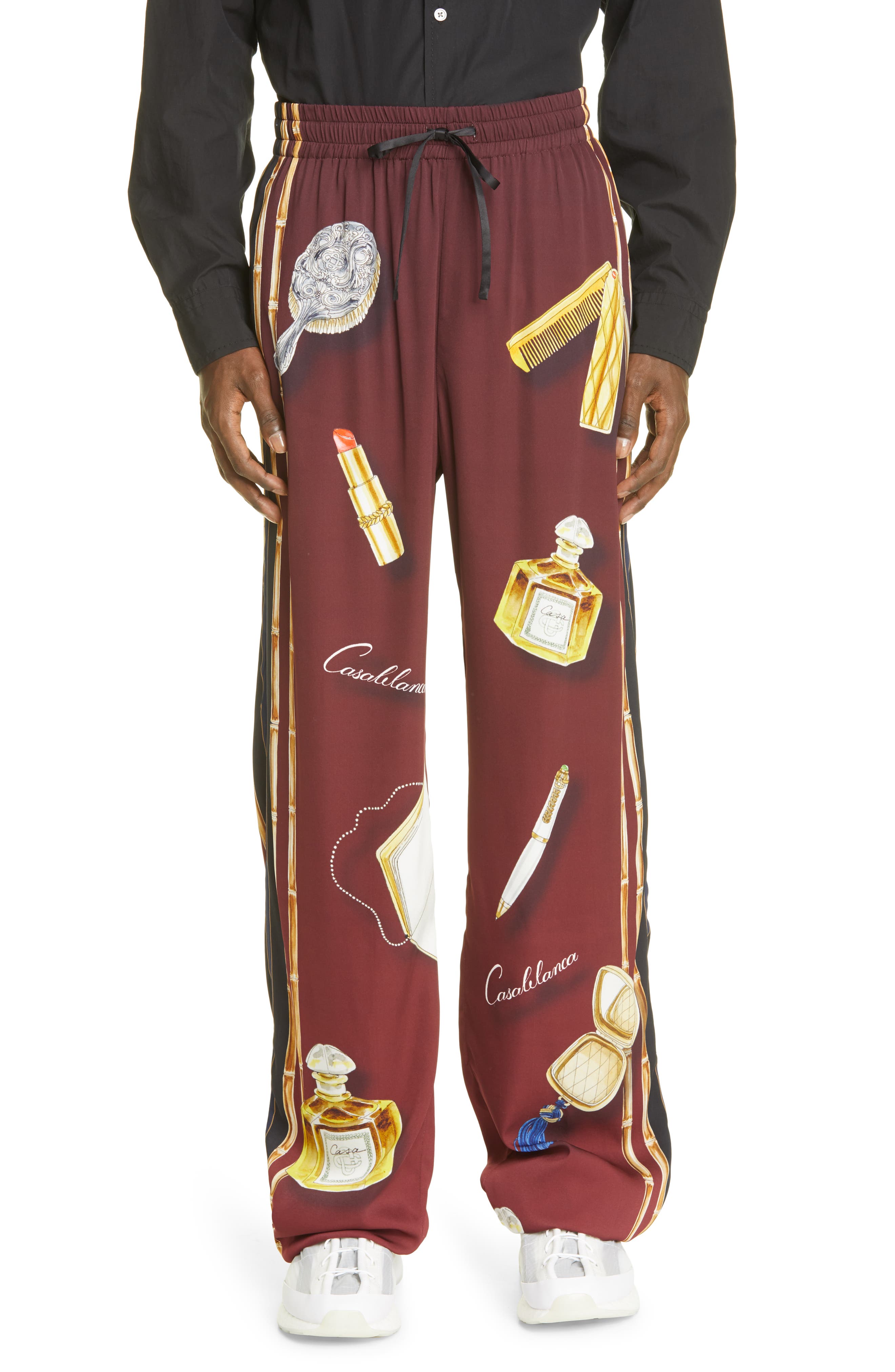 Casablanca Print Pajama Pants in Coiffeuse at Nordstrom, Size Large