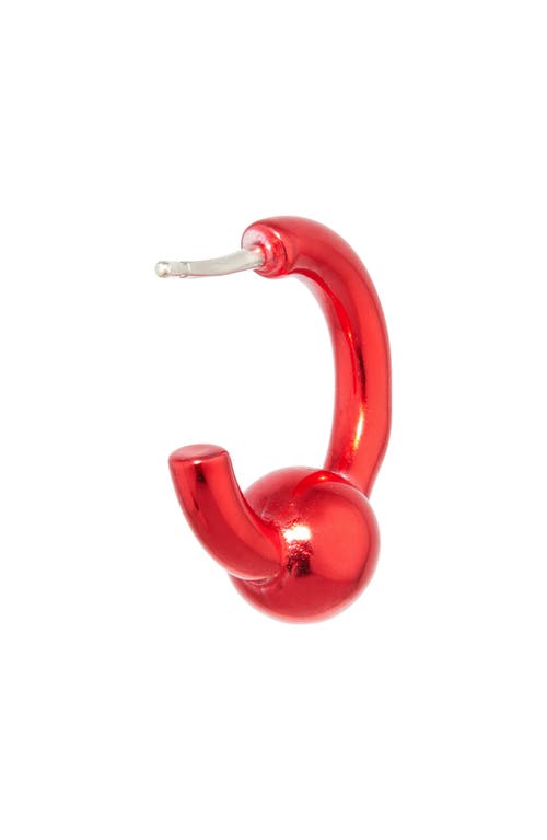 Shop Justine Clenquet Sam Hoop Earrings In Red