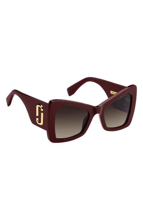 MARC JACOBS MARC JACOBS 52MM GRADIENT BUTTERFLY SUNGLASSES 