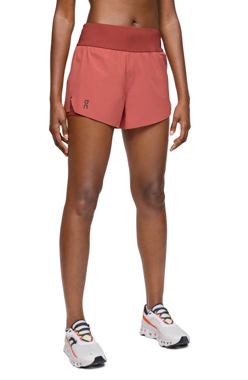 On Running Shorts In Pink