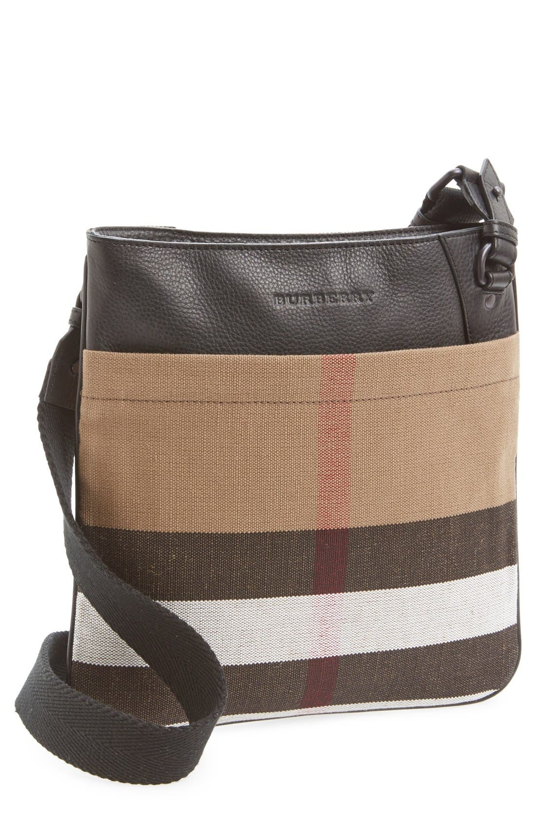 Burberry 'Ainsley' Canvas Check Crossbody Bag Nordstrom
