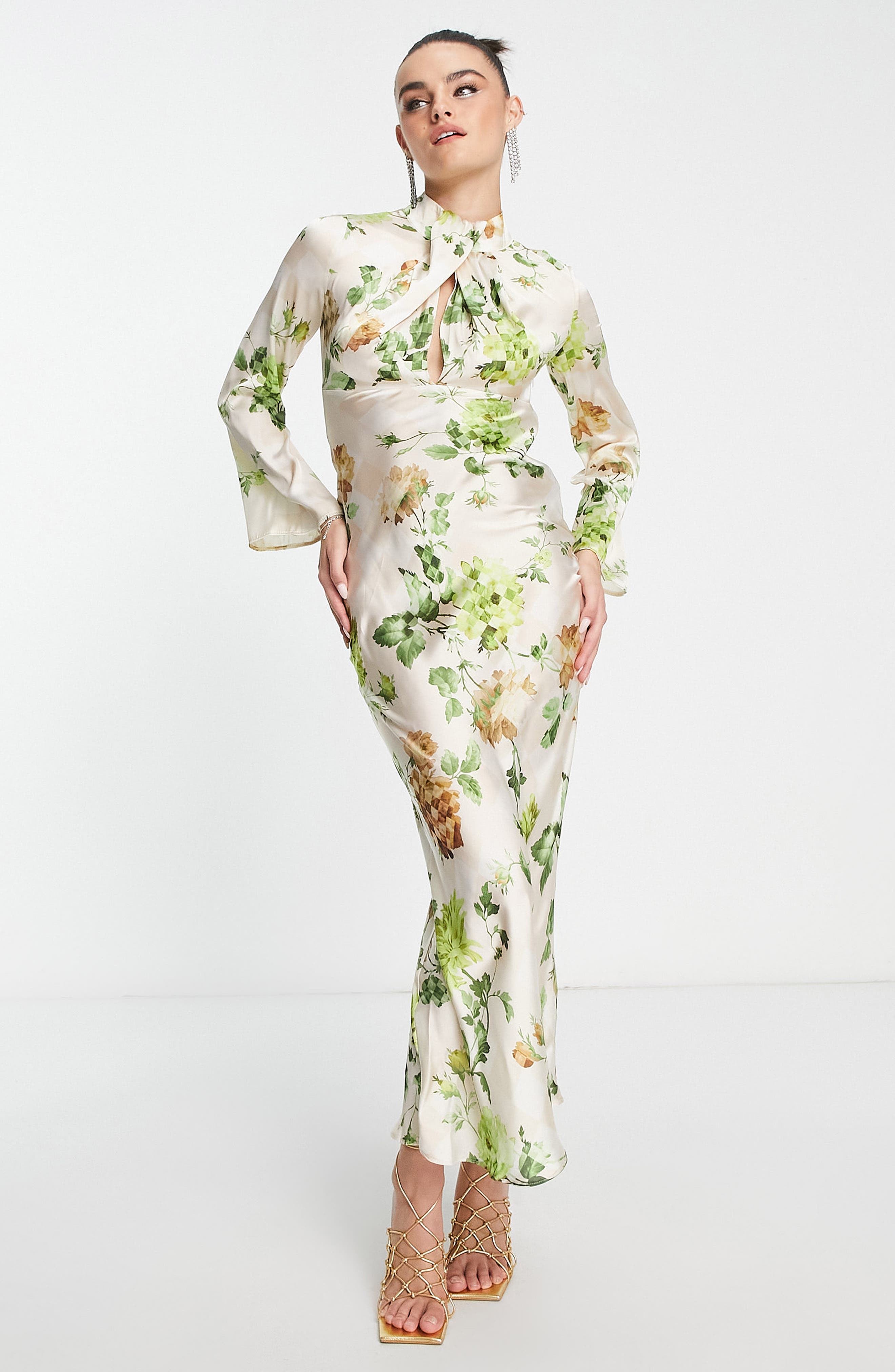 Easy Return Asoswomens Dresses DESIGN EDITION Floral Embroidered Cutout