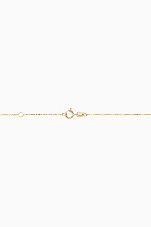 Oradina 14k Yellow Solid Gold Villa Pendant Necklace In Yellow Gold