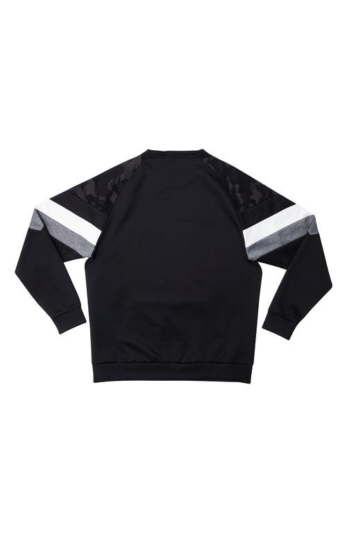 X-ray Xray Colorblock Pullover Crewneck Sweatshirt In Black/camo/heather Grey