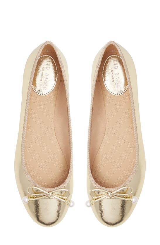 Ted Baker Ava Icon Ballet Flat In Gold