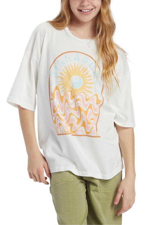 Billabong Kids' Groovy Nature Cotton Graphic T-Shirt Salt Crystal at