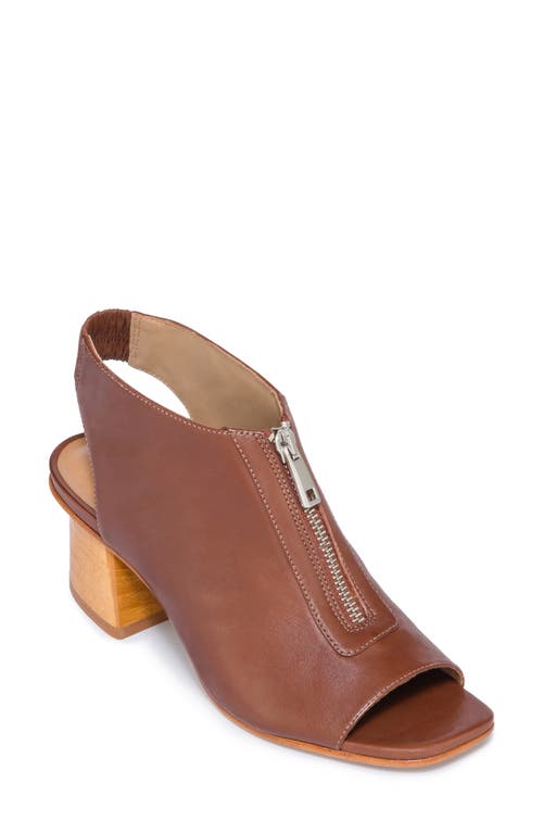 Bernardo Footwear Levy Open Toe Bootie In Mahogany