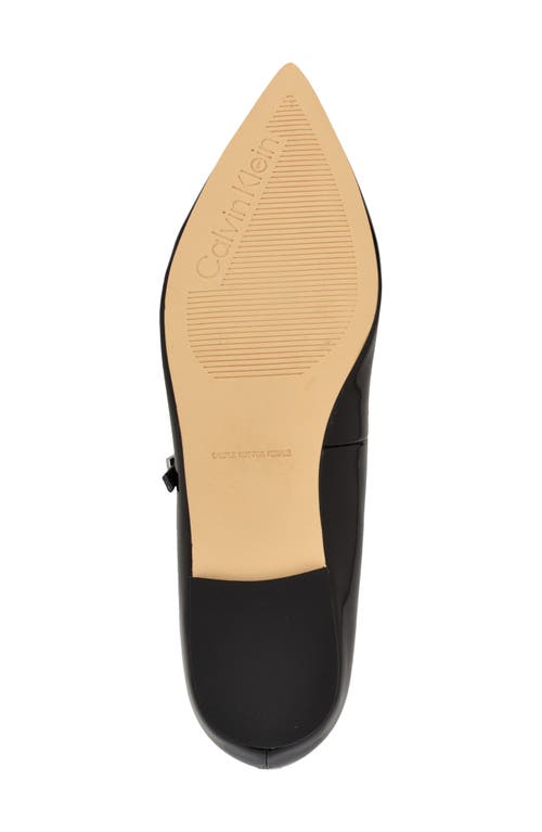 Shop Calvin Klein Kamryn Pointed Toe Flat In Black