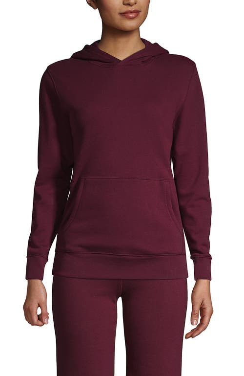 Shop Lands' End School Uniform Adult Hooded Pullover Sweatshirt In Burgundy