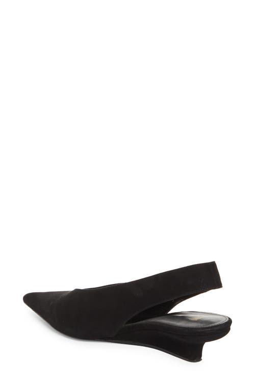 Shop Totême Toteme Slingback Wedge Pump In Black