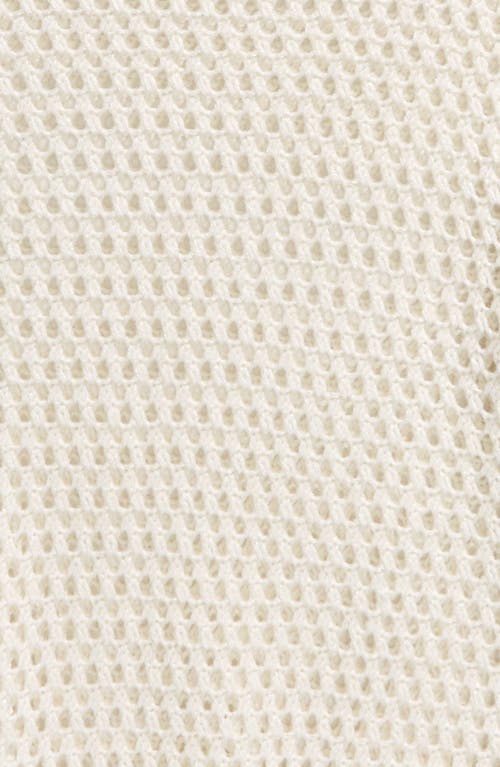 Freshman Kids' Open Stitch Sweater In Egret