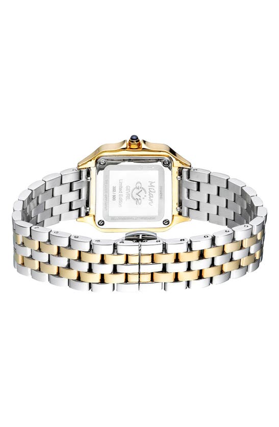 Shop Gv2 Milan Diamond Dial Bracelet Watch, 27.5 Mm In Two Toned Ss Ipyg