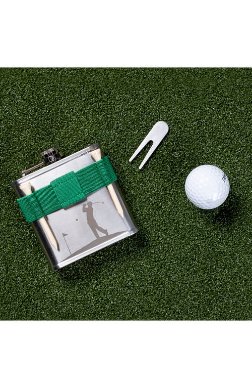 Kikkerland Design Golf Flask In Multi