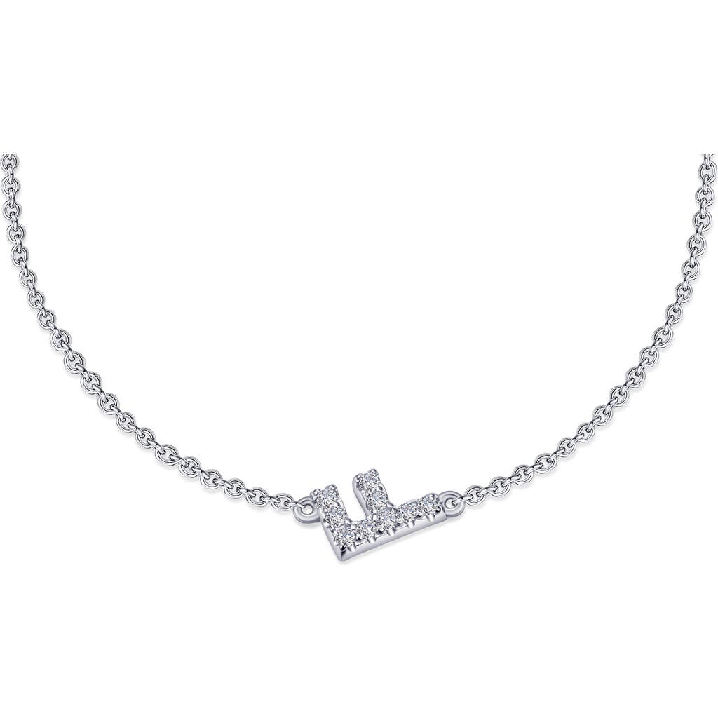Lafonn Simulated Diamond Pavé Initial Bracelet In Silver/white F