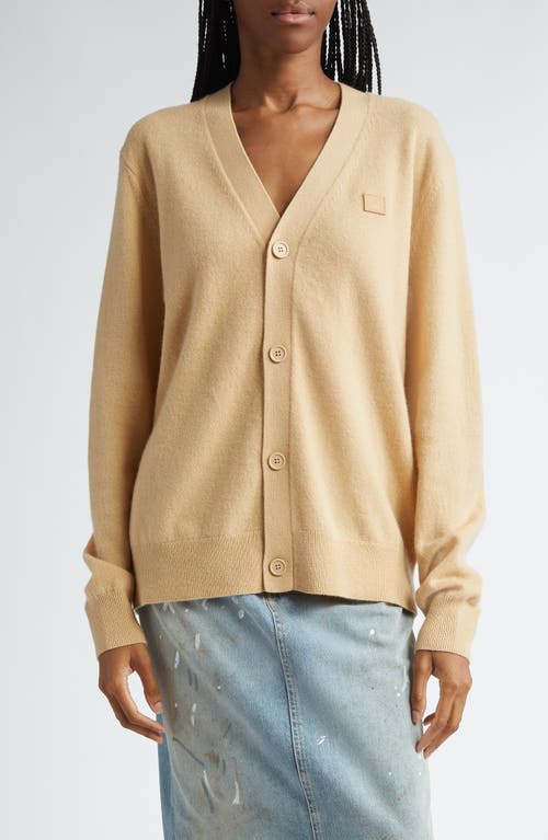 Acne Studios Face Wool Cardigan at Nordstrom,