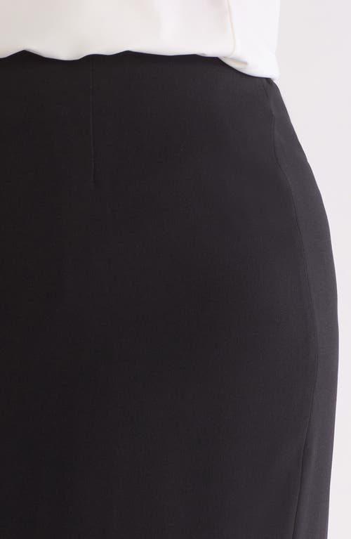 Shop Kasper Skimmer Center Back Zip Pencil Skirt In Black