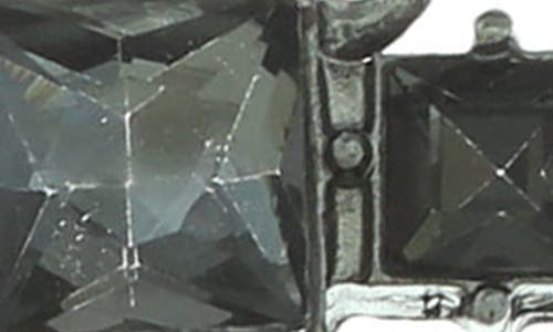 Olivia Welles Corrinne Crystal Statement Earrings In Gunmetal/gray
