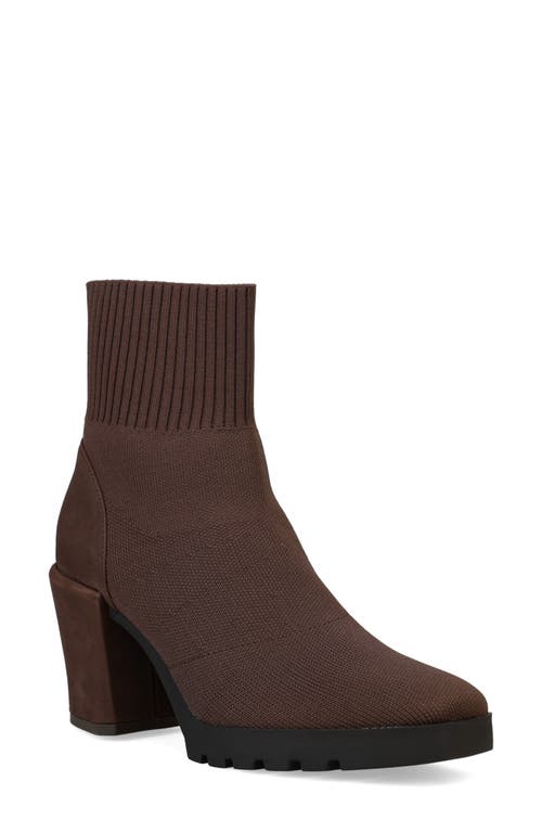 Spell Stretch Knit Bootie in Chocolate