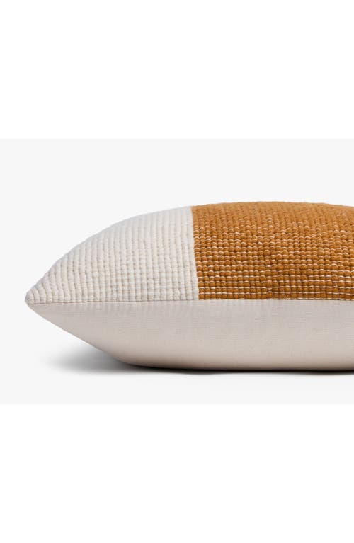 Parachute Sierra Colorblock Accent Pillow Cover In Turmeric