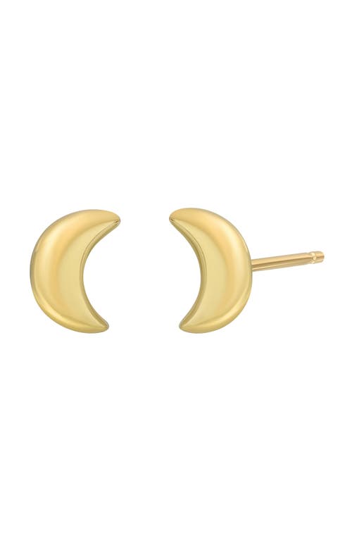 Bony Levy 14K Gold Moon Stud Earrings in 14K Yellow Gold at Nordstrom