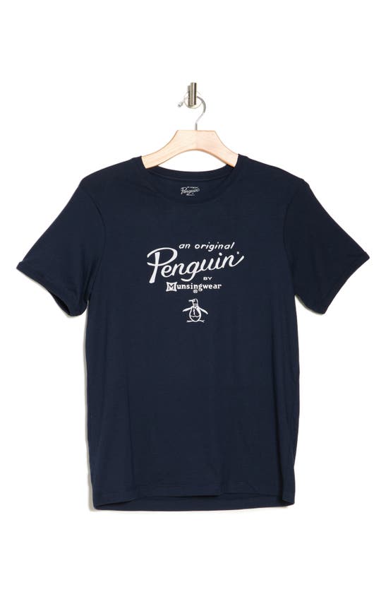 Shop Original Penguin Ringer T-shirt In Navy