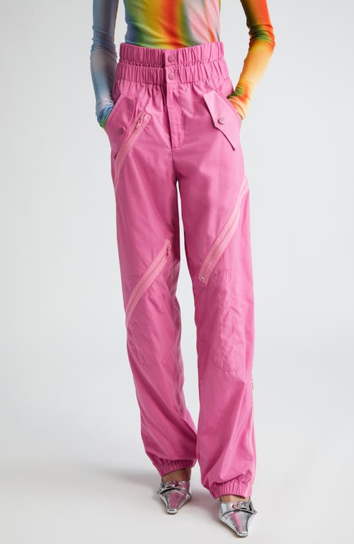 Shop Monse Double Waistband Joggers In Pink