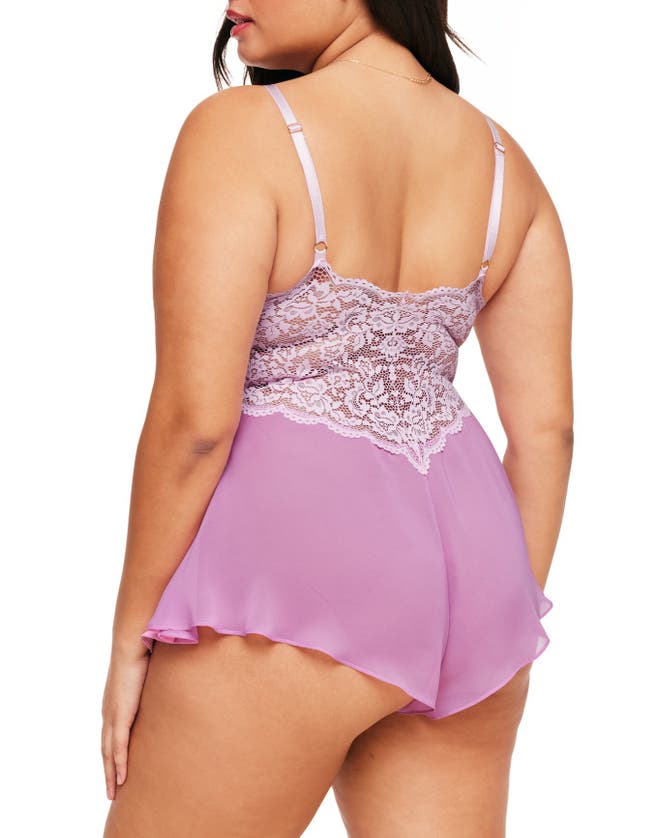 Adore Me Odessa Romper Lingerie In Medium Pink