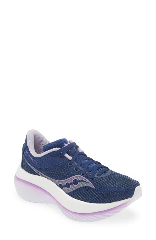 Shop Saucony Kinvara Pro Running Shoe In Indigo/mauve