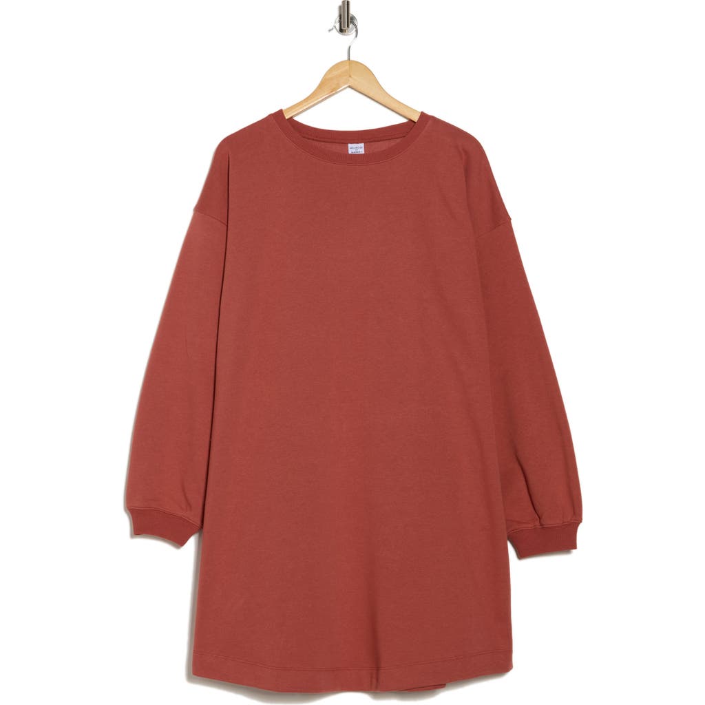 MELROSE AND MARKET MELROSE AND MARKET COZY FLEECE LONG SLEEVE MINIDRESS