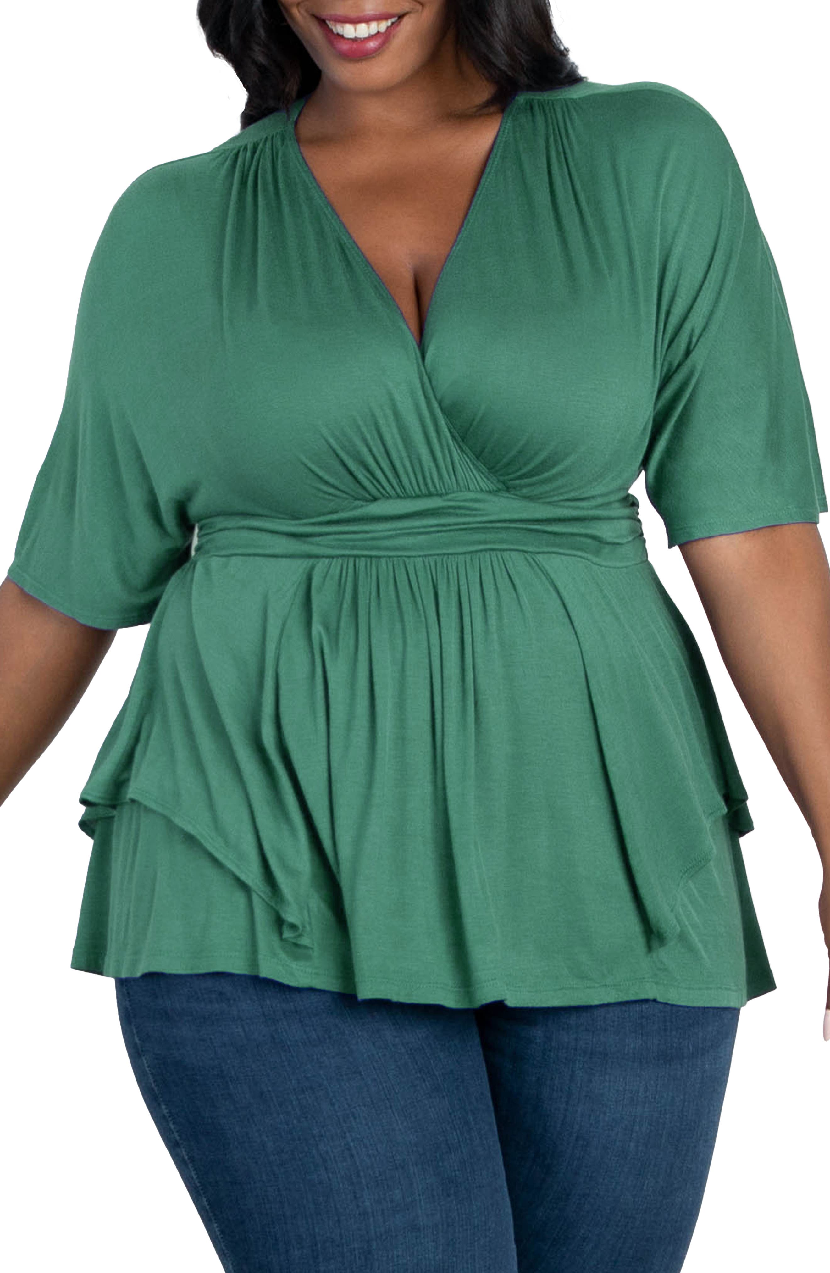 Kiyonna Promenade Top - Black Noir