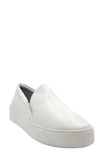 Shop Chelsea Crew Ulta Platform Slip-on Sneaker In White Leather