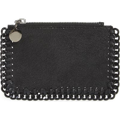 Stella Mccartney Falabella Shaggy Deer Card Case - Black