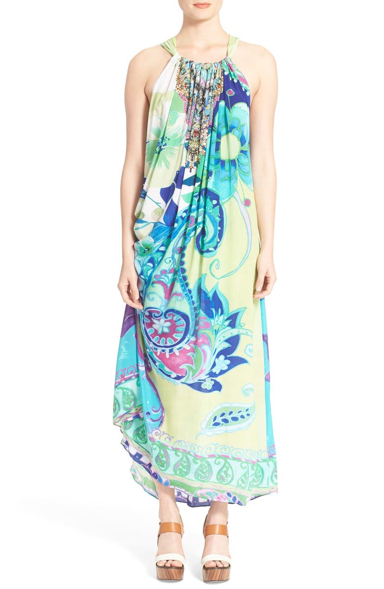 Camilla Print Silk Drawstring Dress | Nordstrom