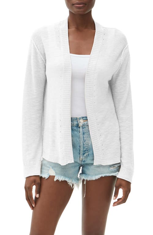 Michael Stars Madeline Open Front Cardigan in White