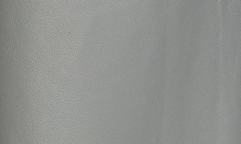 Vince Leather Wide Leg Crop Pants In Sea Stone