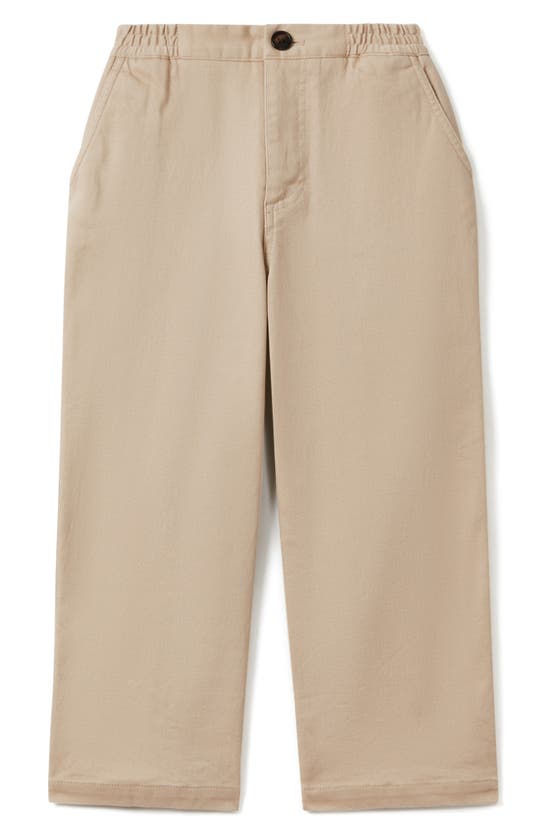 Shop Reiss Kids' Colter Jr. Cotton Chinos In Stone