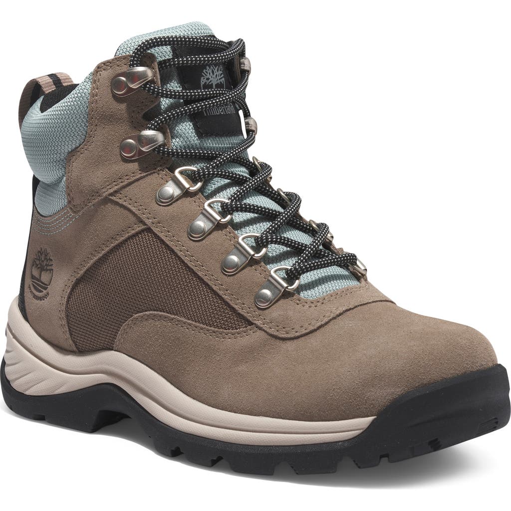 Timberland White Ledge Waterproof Hiking Boot In Taupe Gray