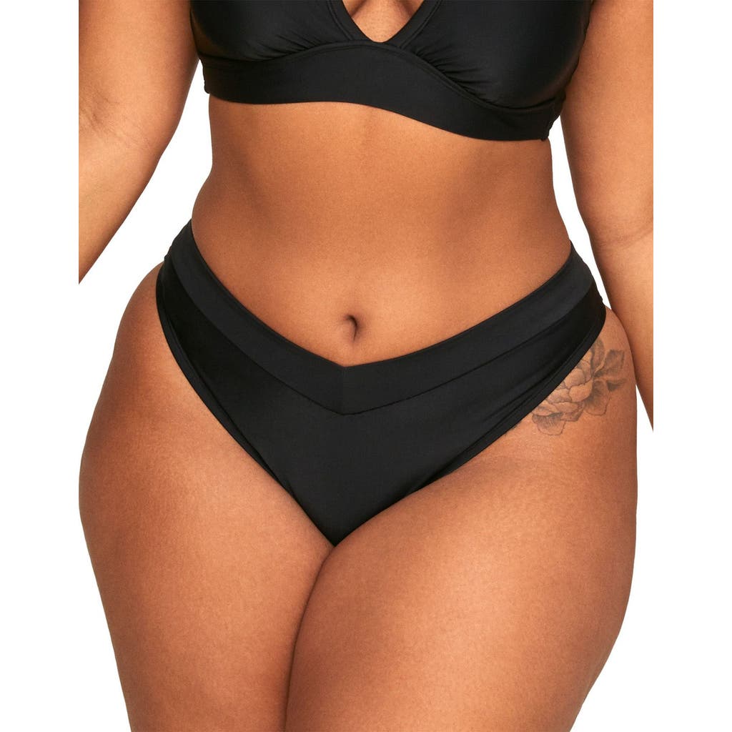 Shop Adore Me Demi Swimwear Bikini Bottom In Black