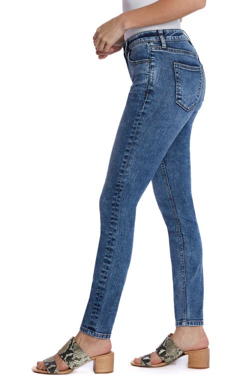 Shop Hint Of Blu Low Rise Skinny Jeans In Old Blue