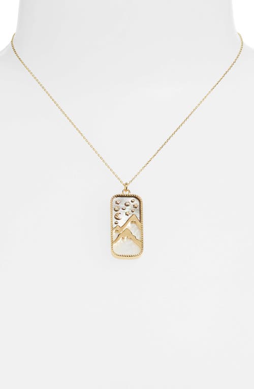 L'atelier Nawbar Elements Of Love Earth Pendant Necklace In Black Pearl/white Pearl