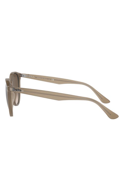 Ray Ban Ray-ban 53mm Round Phantos Sunglasses In Opal Beige/brown Gradient