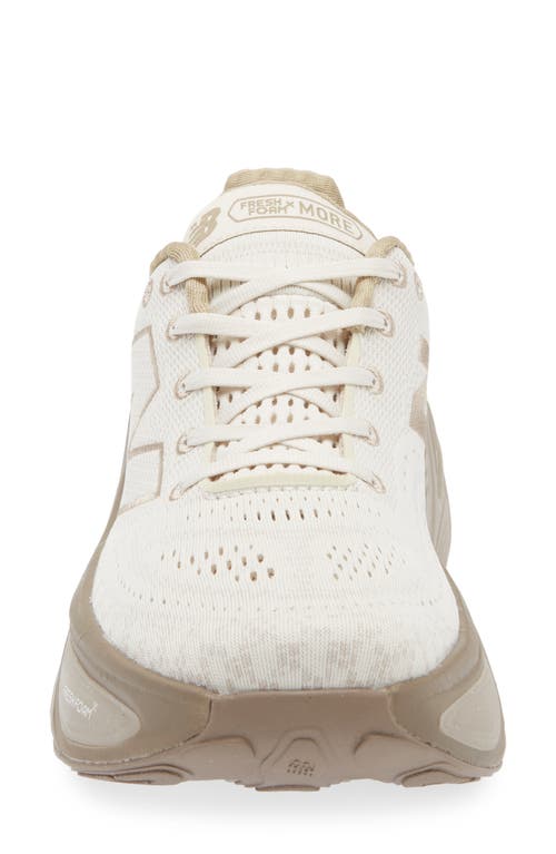 New Balance Fresh Foam X More V5 Running Shoe In Linen/dark Stoneware