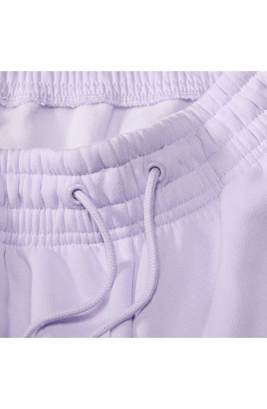 Shop Nike Phoenix Oversize Fleece Sweatpants In Violet Mist/ Sail