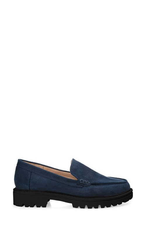 Shop Journee Collection Ericka Lug Sole Platform Loafer In Navy