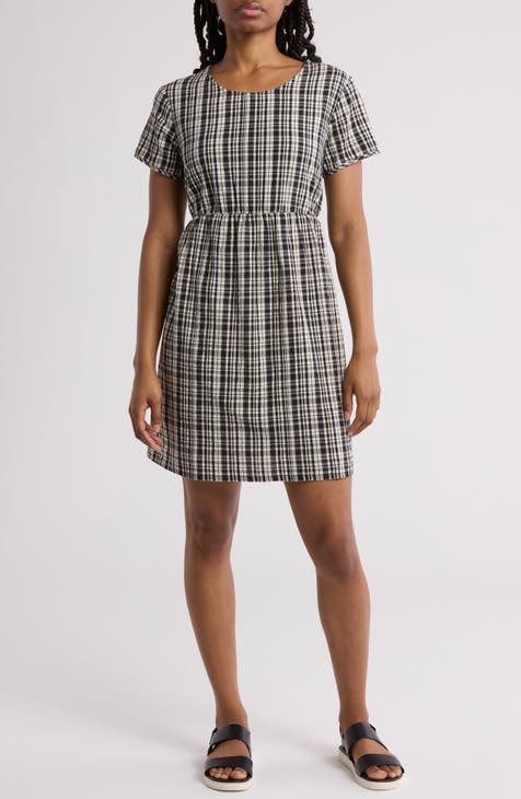 Mavis Plaid Cotton Dress