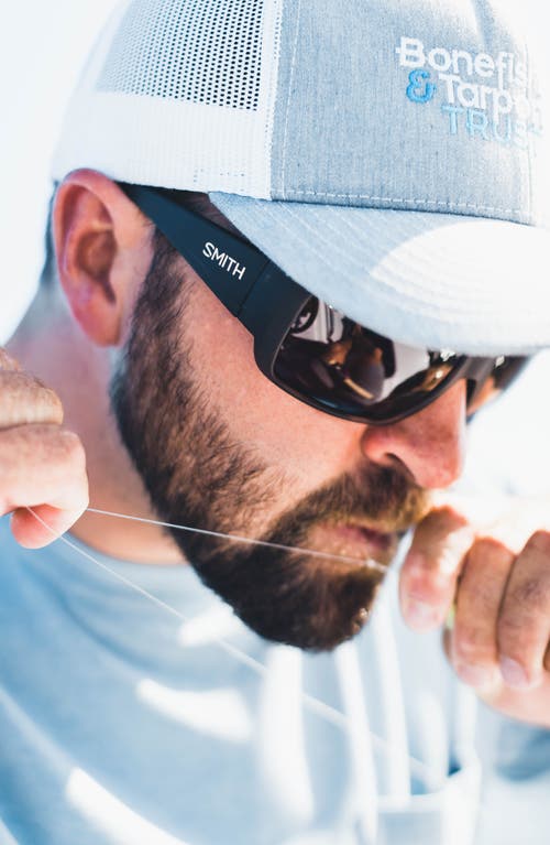 Smith Guides Choice Xl 63mm Chromapop™ Polarized Oversize Square Sunglasses In Matte Black/glass Gray