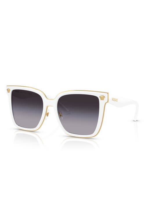 Versace 58mm Butterfly Sunglasses In White