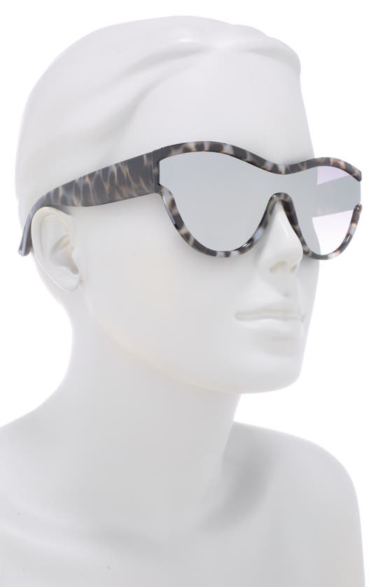 Shop Vince Camuto Shield Cat Sunglasses In Oatmeal