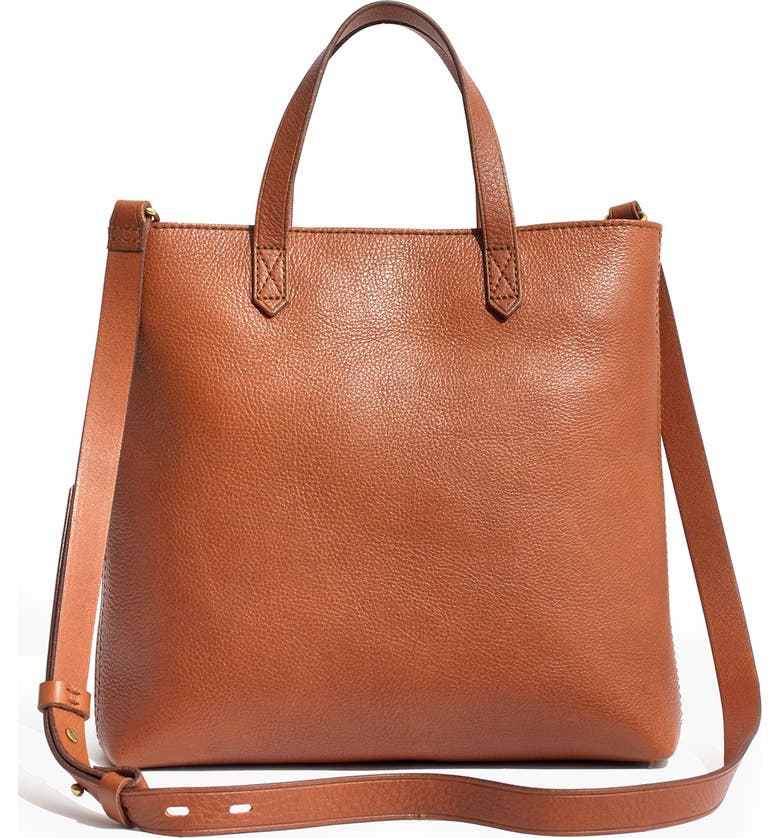 Madewell Small Transport Leather Crossbody Tote | Nordstrom