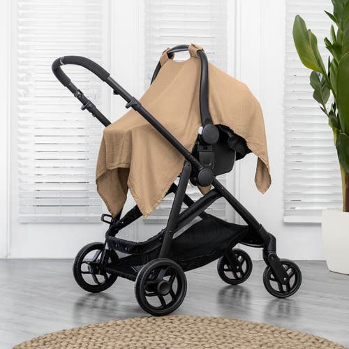 Comfy Cubs Muslin Cotton Baby Car Seat Cover In Cedar